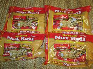 (4) Petersons Nut Roll Combo Packs...
