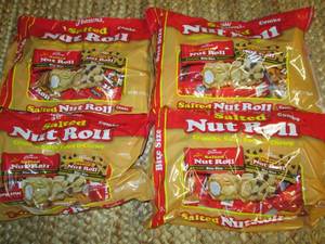 (4) Petersons Nut Roll Combo Packs...