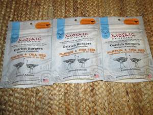 (3) Mosaic Exotic Pet Treats Ostric...