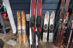 lot 97 image: Large Lot of Water Skis,and Snow Skis