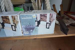 lot 82 image: 2 -  Open Hearth Brand Log Rack Brackets With Rope