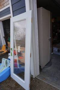 lot 113 image: Full Glass Solid Core Entry Door