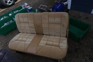 lot 122 image: 2 - CarVan Cloth Bench Seats