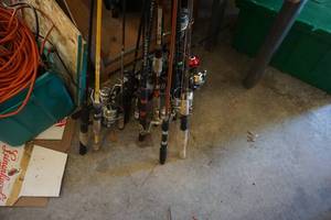 lot 90 image: Large Lot of Spinning Reel Fishing Rods