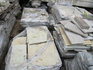 TUPELO LIMESTONE PAVING - USED