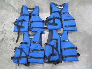 lot 3 image: Airhead adult life jackets