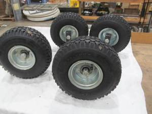 lot 47 image: Carlise 4.10 -4NHS tire wheels on brackets