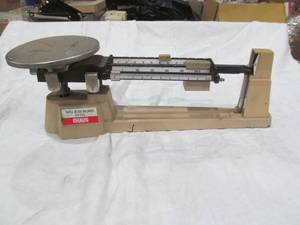 lot 55 image: triple beam balance