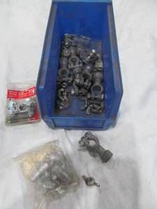 lot 58 image: battery cable ends, adapters