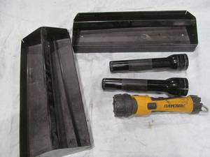lot 364 image: flashlights, tool trays