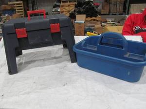 lot 366 image: step stool box, tool caddy