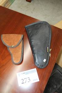 lot 273 image: Lot of (2) Soft Leather Gun Case