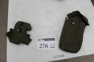 lot 276 image: Lot of (2) U.S. Army Gun Clip Holsters