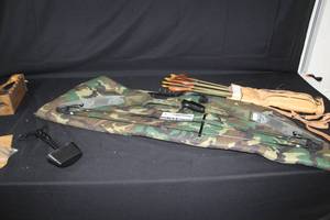 lot 301 image: Precision Shooting Equipment, Inc. Archery Bow, Arrows, Quiver, Carry Case