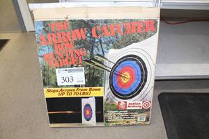 lot 303 image: Indian Archery The Arrow Catcher Bow Hunting Target