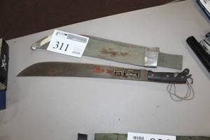 lot 311 image: Machete with Sheath