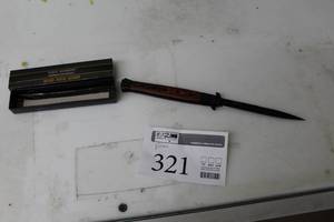 lot 321 image: Tac-Force Speedster TacticalRescueOutdoor Big Boy Stiletto Folding Knife