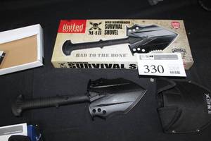 lot 330 image: United Cutlery M48 Kommando Survival Shovel
