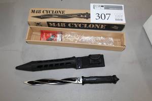 lot 307 image: M-48 Cyclone with Leather Sheath