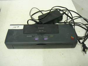 lot 107 image: Canon BJC-50 Color Bubble Jet Printer Powers up
