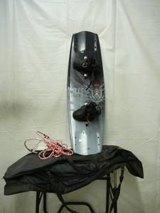 lot 133 image: Wake Board Boots Bag & Rope