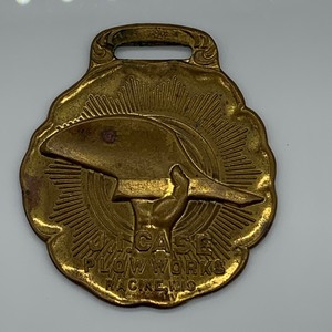 lot 2 image: J.I. Case Plow Works Racine, WI Watch Fob
