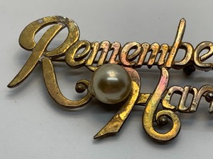 lot 70 image: Vintage Remember Harbor Pin or Remember Harbor Brooch