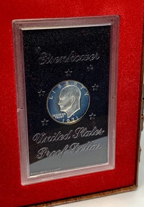 lot 73 image: (5) 1971 Eisenhower Proof Dollar Coins