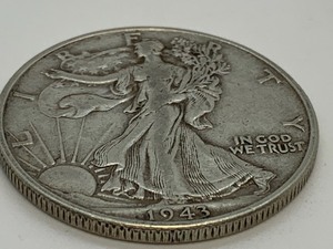 lot 62 image: 1943 Walking Liberty Half Dollar Coin