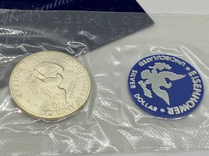 lot 95 image: Blue Ike - 1971 Eisenhower Uncirculated Silver Dollar