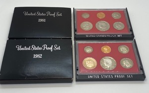 lot 116 image: (2) 1982 United States Coin Proof Sets