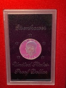 lot 119 image: 1972 Eisenhower Proof Dollar Coin