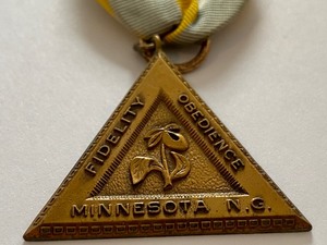 lot 60 image: Vintage Minnesota National Guard Good Conduct Medal