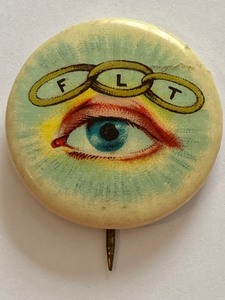 lot 39 image: 1918 Grand Lodge Lincoln Nebraska IOOF Celluloid Pin Button