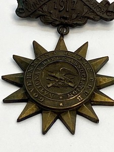 lot 156 image: Antique 1917 Medal National Rifle Association Winner Members Match Government Rifle Club