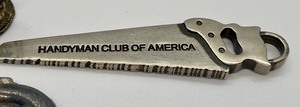 lot 183 image: Vintage Handyman Club of American Miniature Hand Saw and other Fun Vintage Smalls