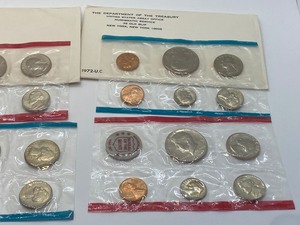 lot 218 image: (2) 1972 Coin Proof Sets