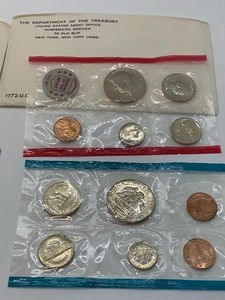 lot 230 image: (2) 1972 United States Coin Proof Sets