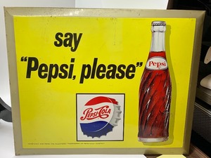 lot 234 image: Vintage Say Pepsi, please Sign