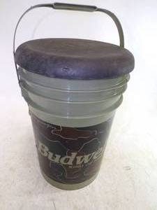 lot 26 image: Budweiser Minnow Bucket with Seat