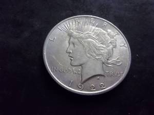 1922  Silver Peace Dollar