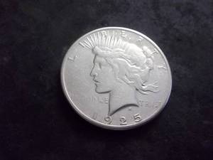 1925 S Peace Silver Dollar