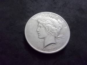 1927 D Peace Silver Dollar