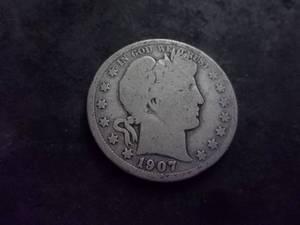 1907 D Barber Half Dollar