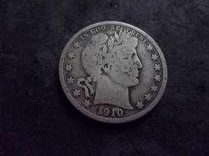 1910 S Barber Half Dollar
