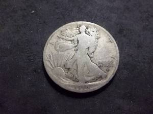 1916 S Obverse Mint Walker Half Dollar