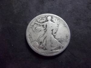 1917 S Reverse Mint Walker Half Dollar