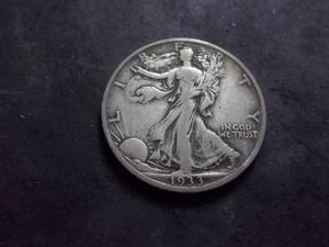 1933 S Walker Half Dollar