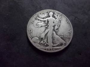 1936 D Walker Half Dollar