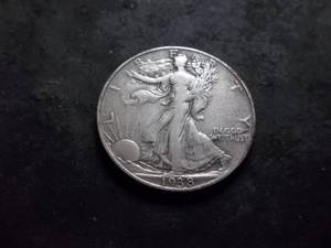 1938 D  Walker Half Dollar